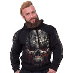 DEATH BONES - Sudadera con Capucha y Bolsillo Lateral Negra