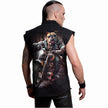 TOP DOG - Sleeveless Stone Washed Worker Black