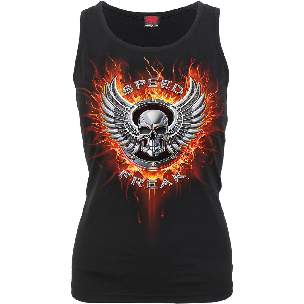 FRENA DE VELOCIDAD - Camiseta de tirantes negra con espalda de nadador