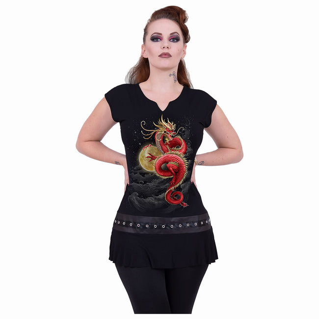 SHENLONG - Mini-robe à clous à la taille - Noir