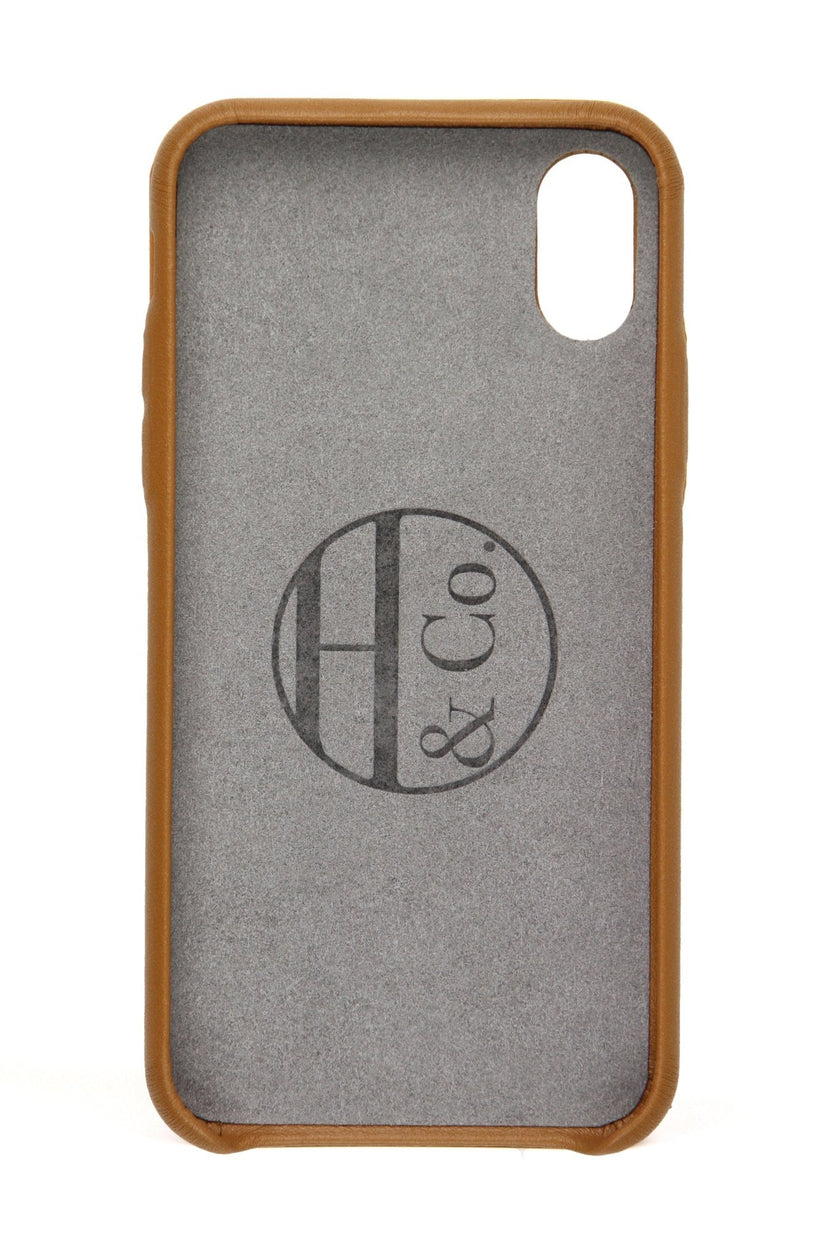 Funda para iPhone X, piel color tostado