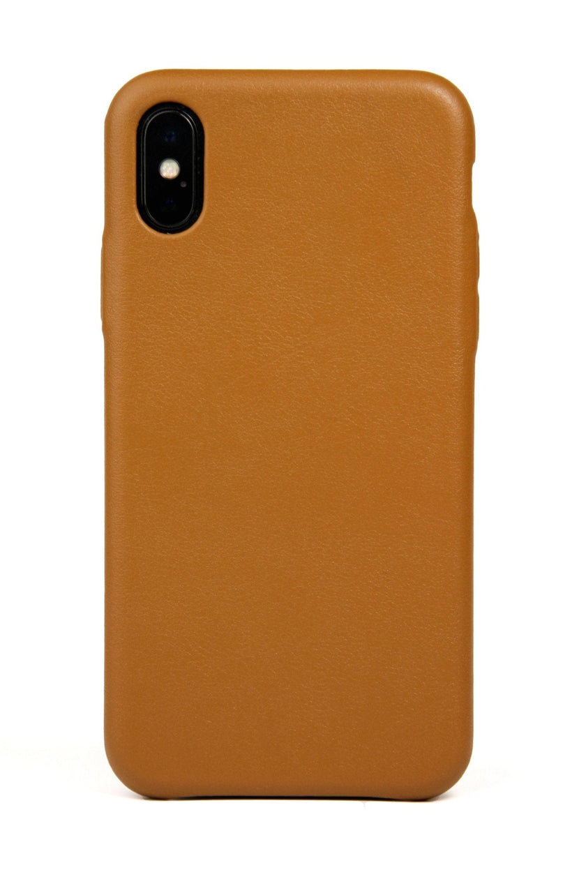 Funda para iPhone X, piel color tostado