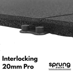 20mm PRO Interlocking Gym Tiles – Connection Inserts Included