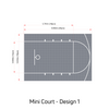 Revêtement de terrain de mini-basket avec marquage | Marquage inclus