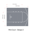 Revêtement de terrain de mini-basket avec marquage | Marquage inclus