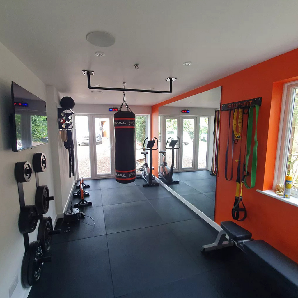 20mm PRO Rubber Gym Flooring Tiles – Smooth Top Surface - UK's Top Rated