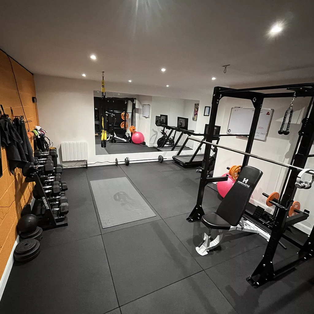 20mm PRO Rubber Gym Flooring Tiles – Smooth Top Surface - UK's Top Rated
