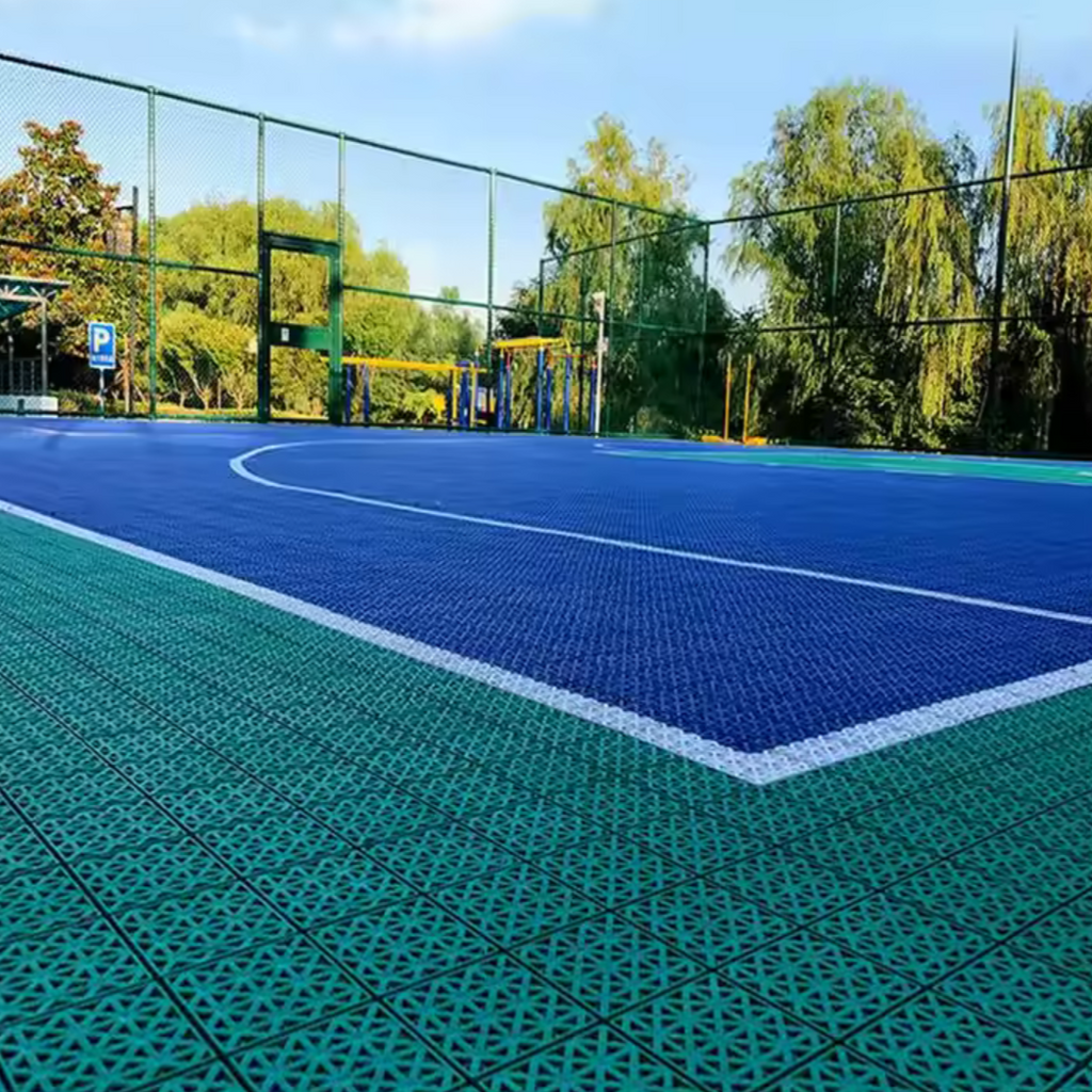 Padel Court System with Court Markings