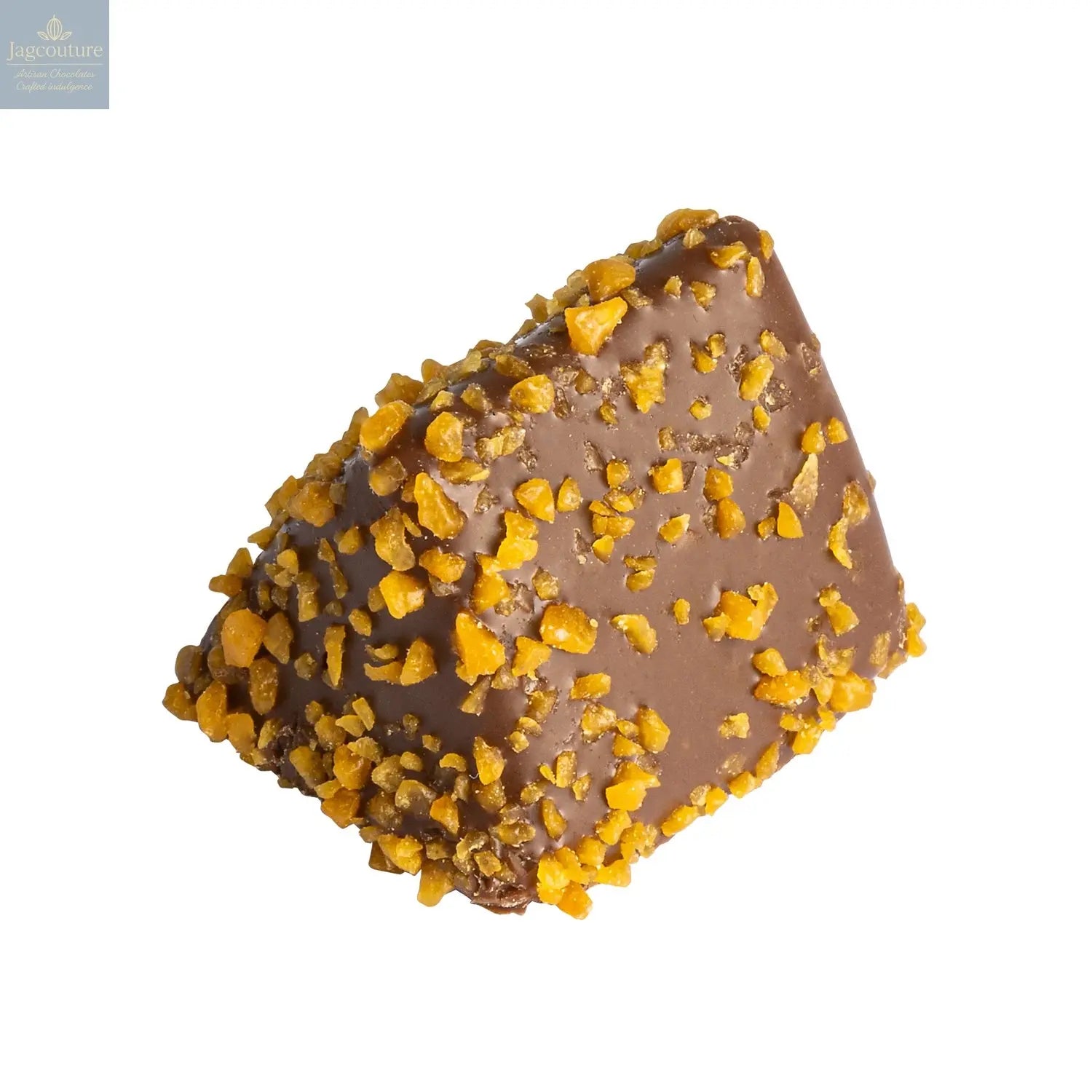 Triangolo Milk - layered marzipan in milk chocolate with mocca décor 13g