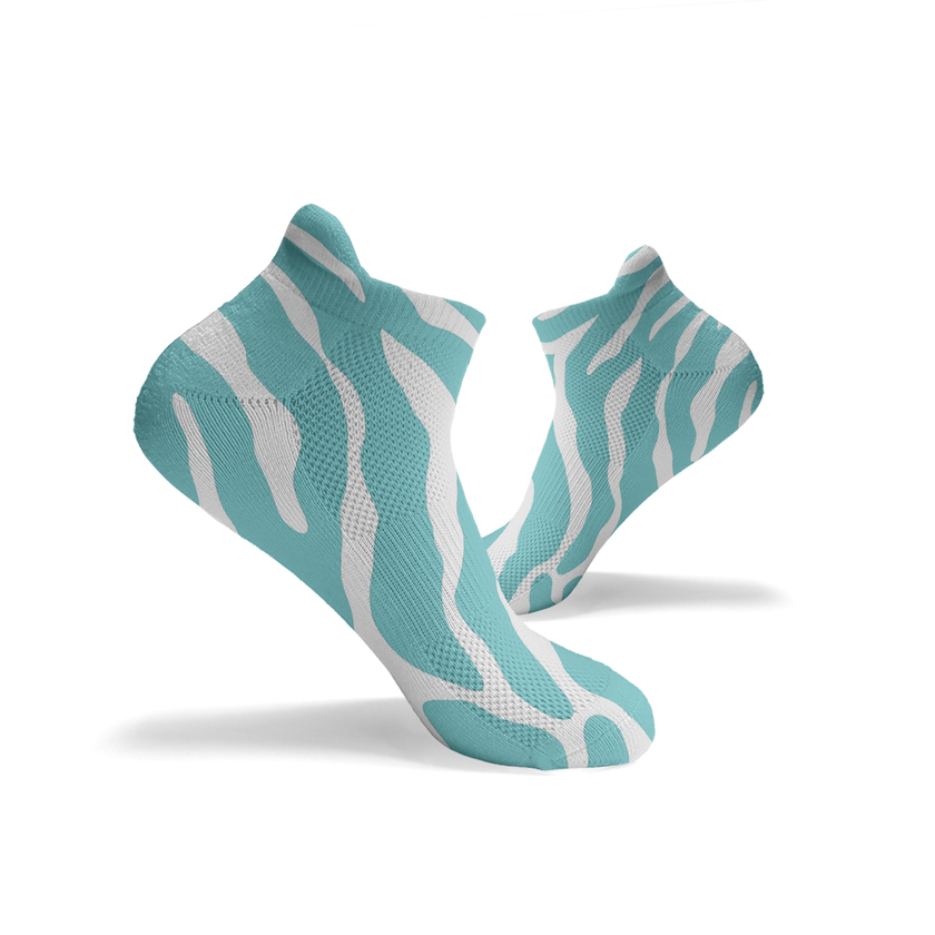Zebra Print Ankle Socks