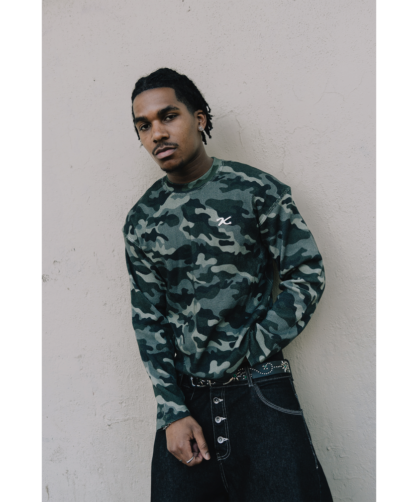 CAMO WAFFLE LONGSLEEVE