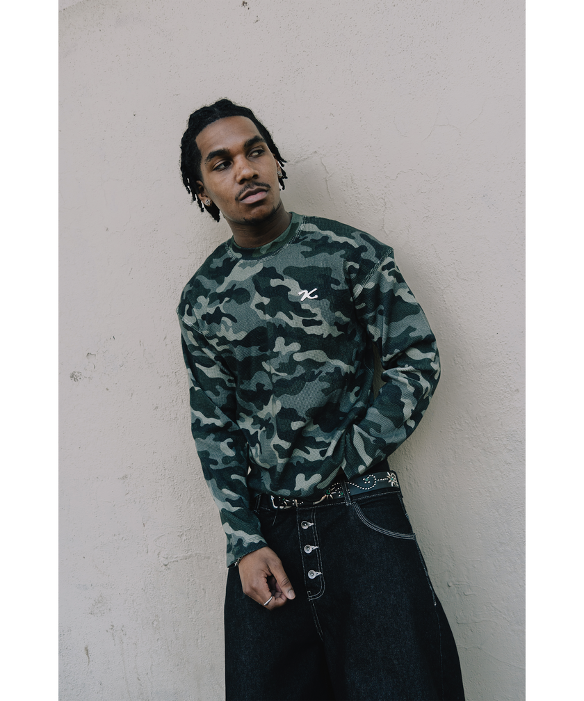 CAMO WAFFLE LONGSLEEVE