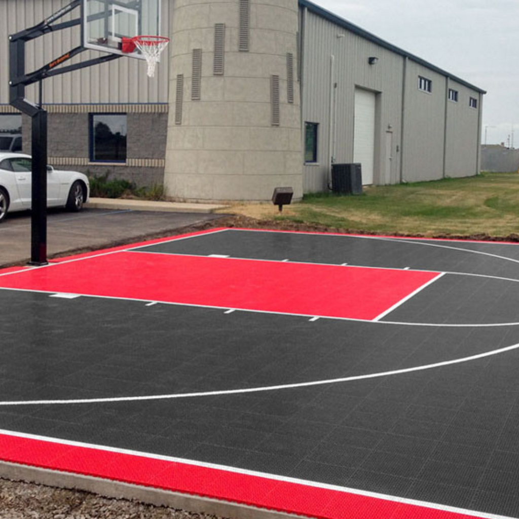 Mini Basketball Court Flooring with Court Markings | Includes Court Markings