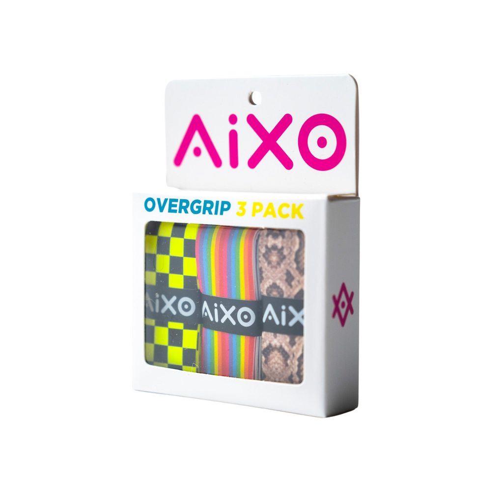 Aixo Rainbow Stripe Tacky Overgrip