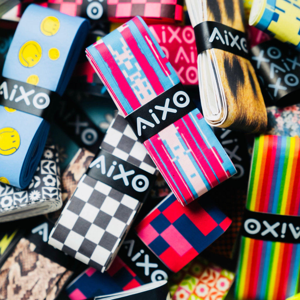 Aixo Rainbow Stripe Tacky Overgrip