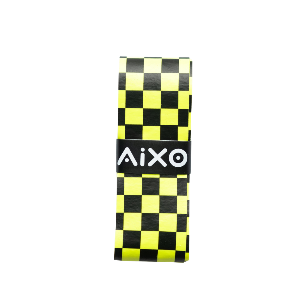 Aixo Checker Dry Overgrip Black & Yellow