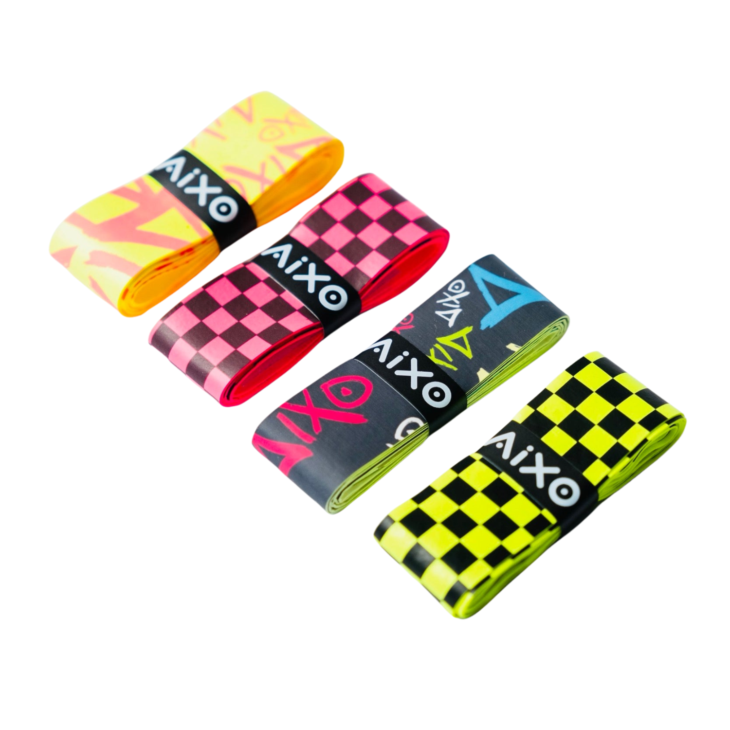 Aixo Checker Dry Overgrip Black & Yellow
