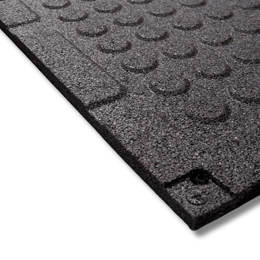 20mm Onyx EPDM Rubber Gym Tiles