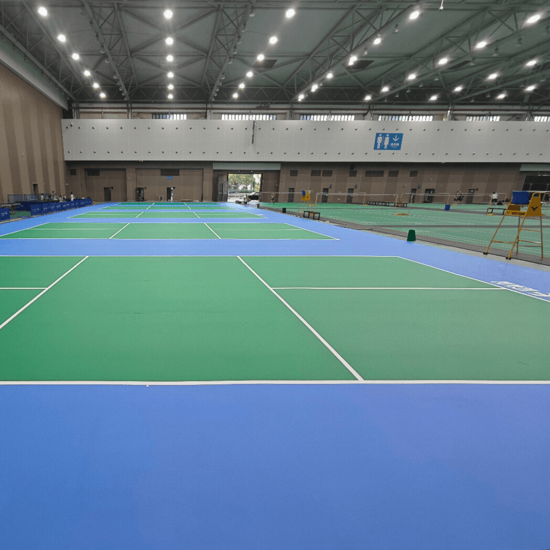 Indoor Rollout Vinyl Pickleball Court (Installation Accessories Included) 9m x 18m
