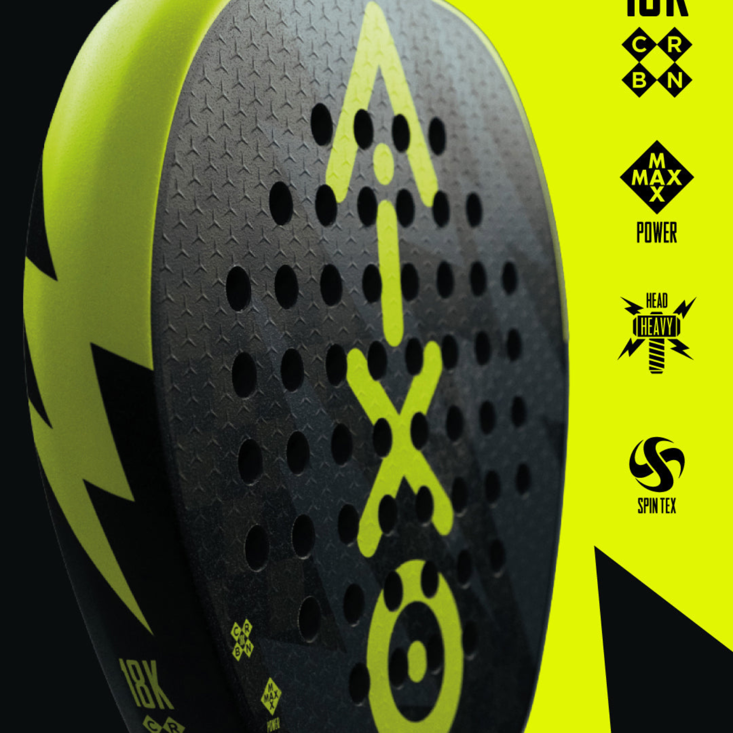 Aixo Insane Bolt Padel Racket 18k Carbon RL-B12
