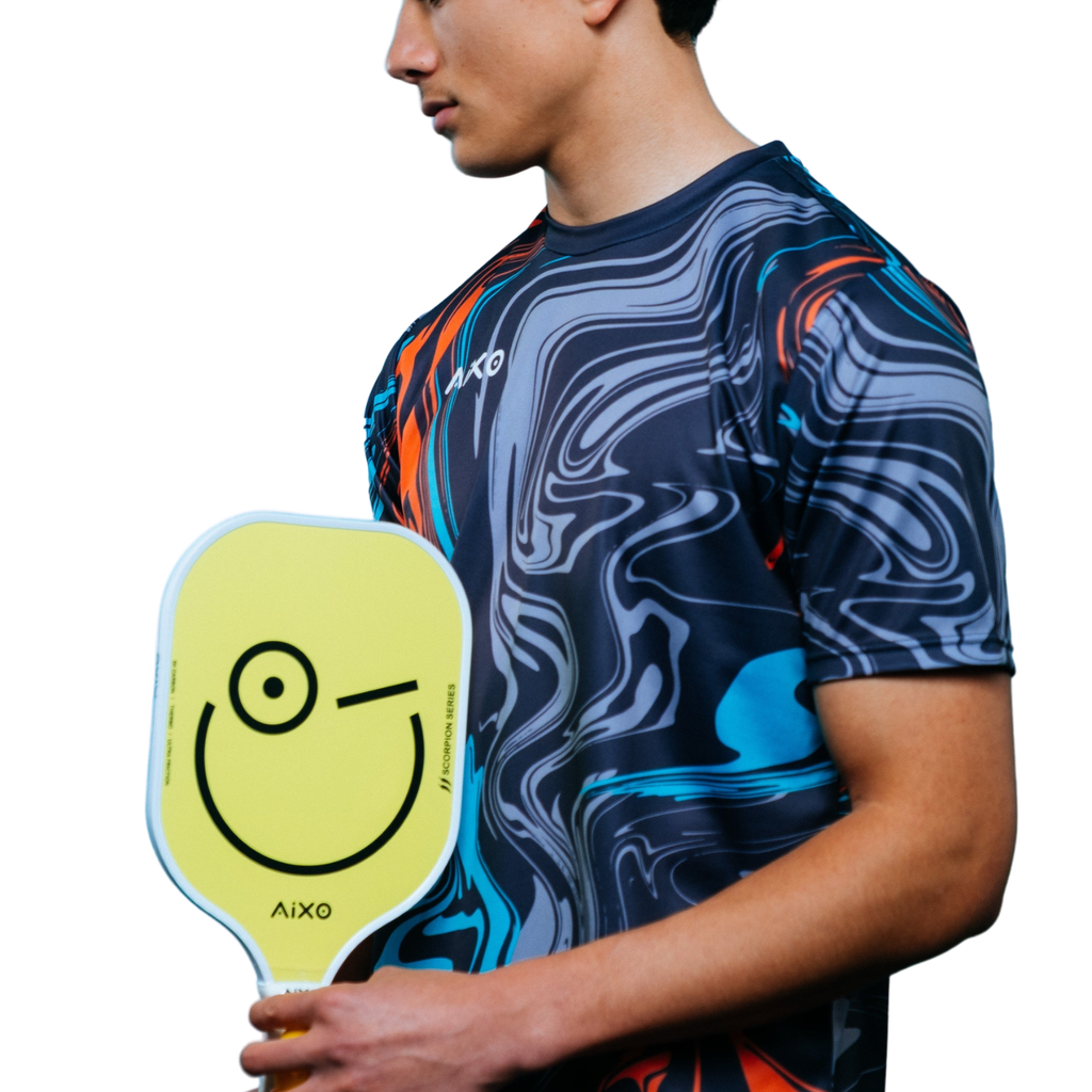 Aixo P11A Scorpion Series Mood 3K Raw Carbon Pickleball Paddle