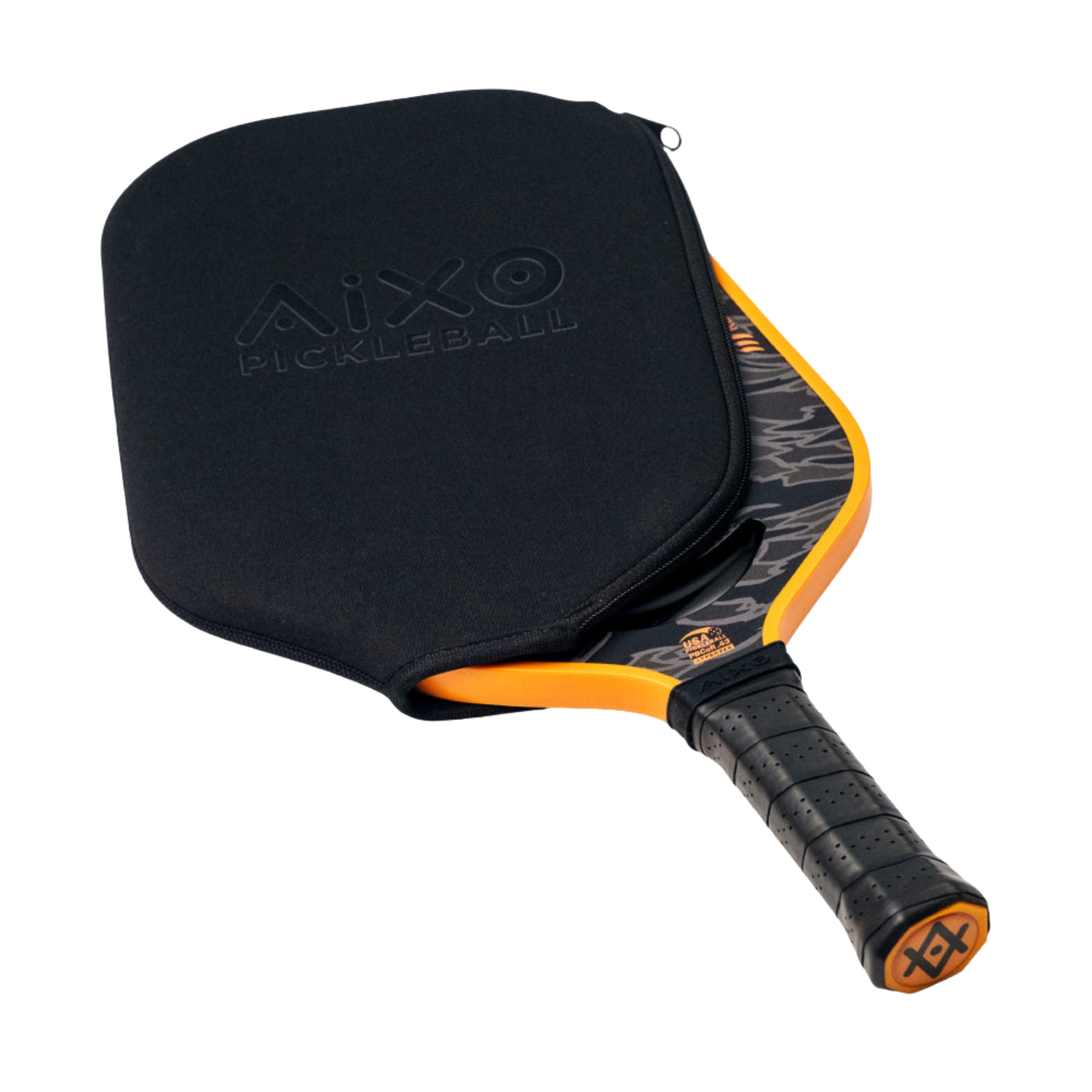 Aixo P14C Reaper Series Tiger King 18K Raw Carbon Pickleball Paddle