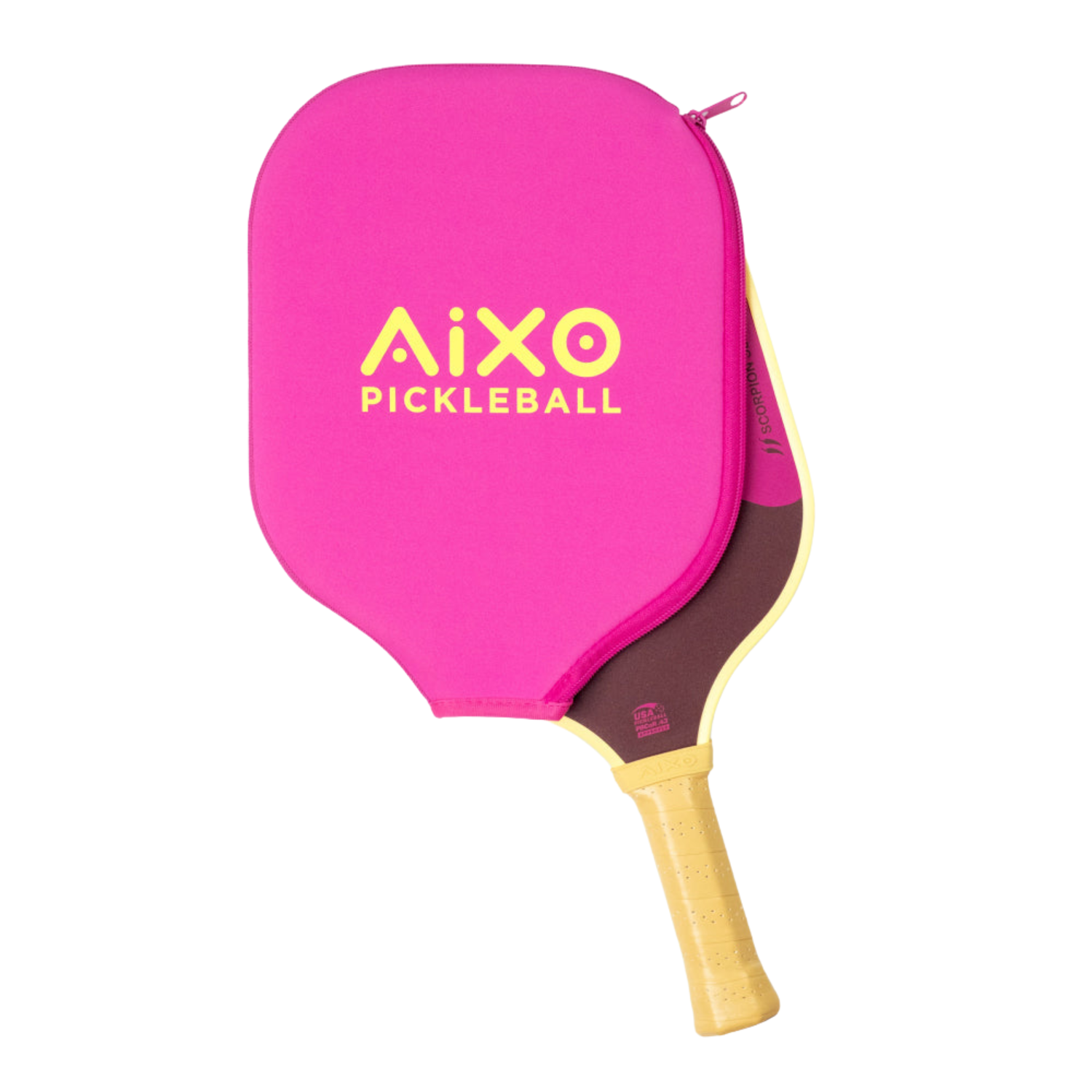 Aixo P11A Scorpion Series Lazy Sundae 3K Raw Carbon Pickleball Paddle
