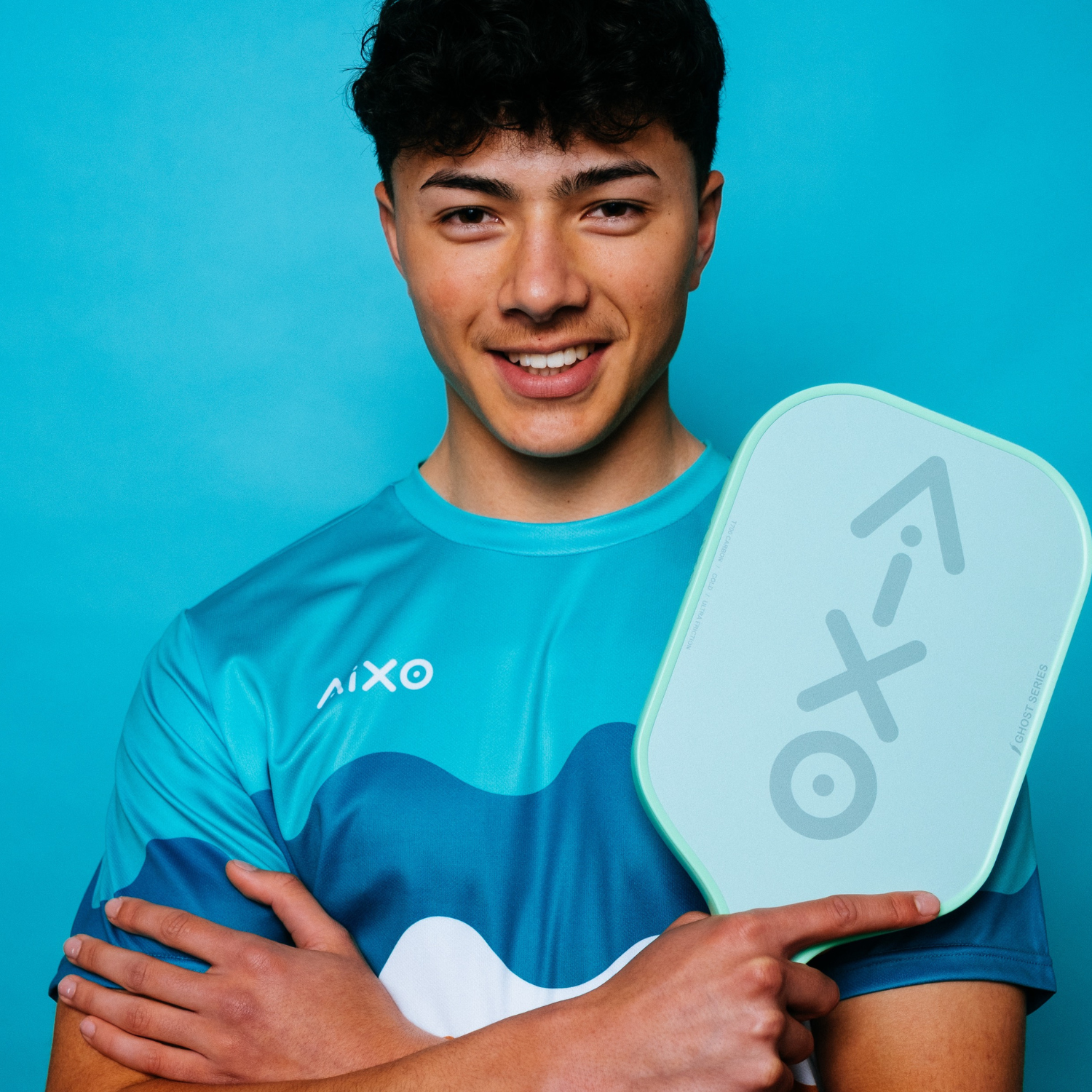 Aixo CP03 Ghost Series Pastel De Mint T700 Carbon Pickleball Paddle