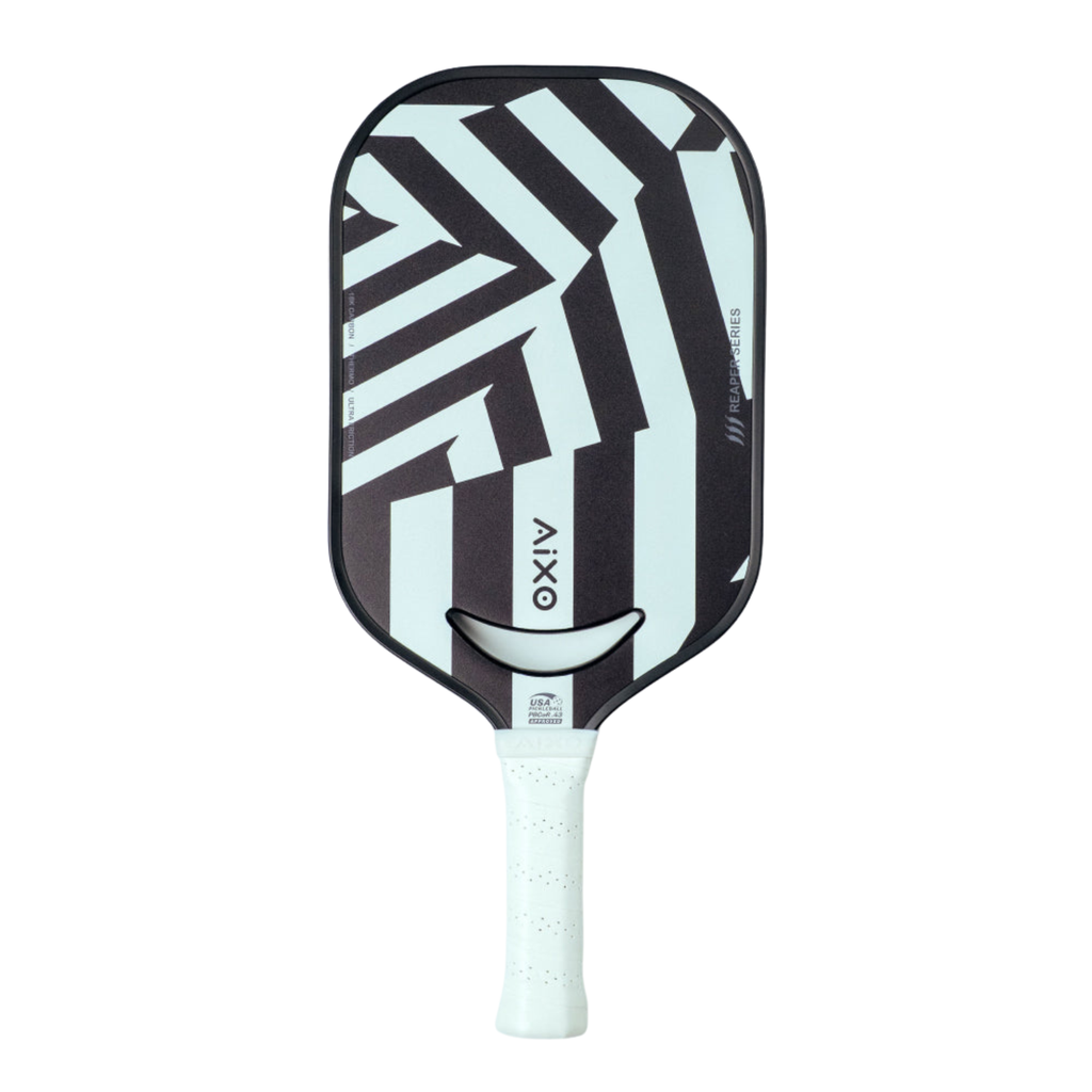 Aixo P14C Reaper Series Chaos Camo 18K Raw Carbon Pickleball Paddle