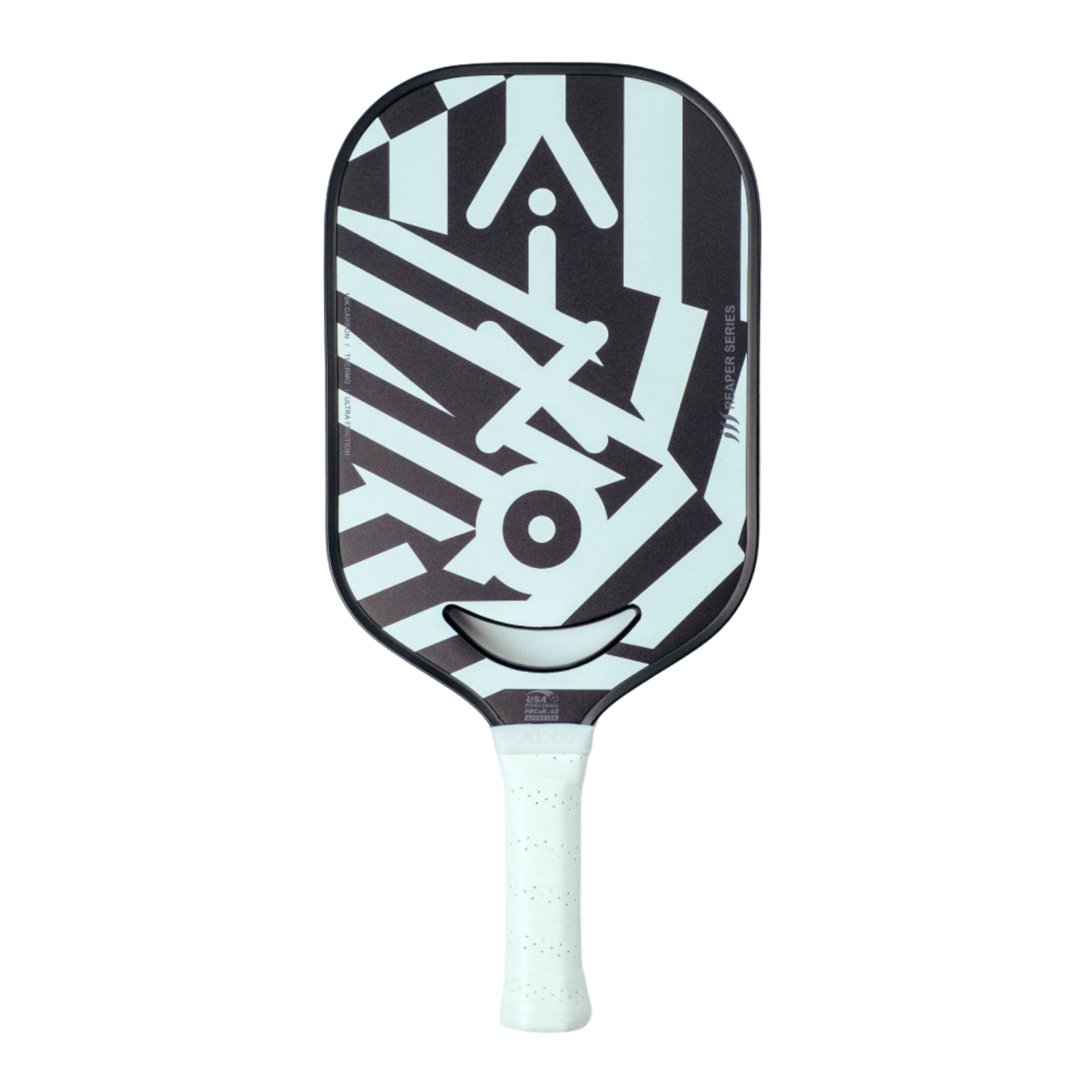 Aixo P14C Reaper Series Chaos Camo 18K Raw Carbon Pickleball Paddle