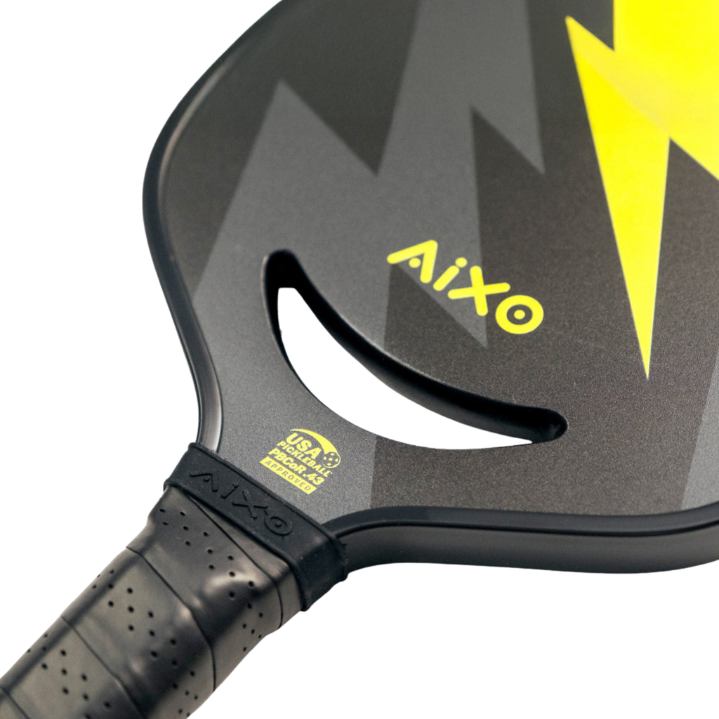 Aixo P14C Reaper Series Insane Bolt 18k Raw Carbon Pickleball Paddle