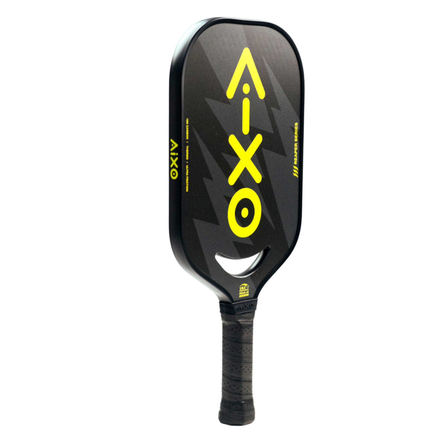 Aixo P14C Reaper Series Insane Bolt 18k Raw Carbon Pickleball Paddle
