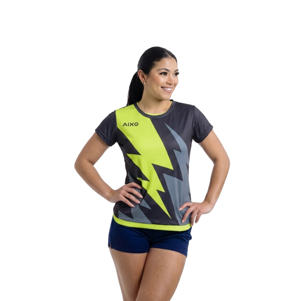 AIXO Bolt Womens T-Shirt - Black