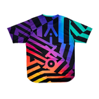 AIXO  Rainbow Chaos Mens T-Shirt - Black