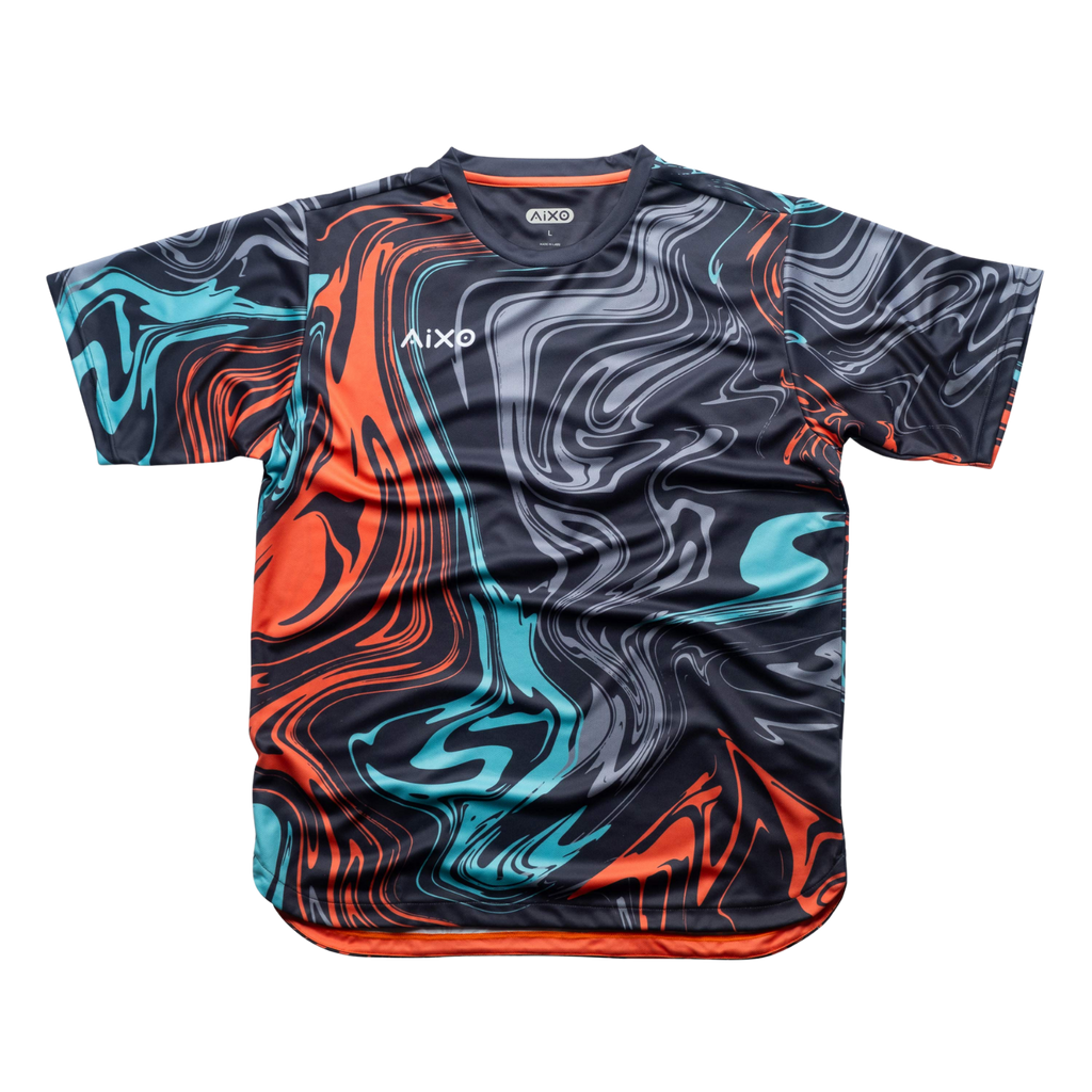 Aixo Chrome Mens T Shirt Graphite