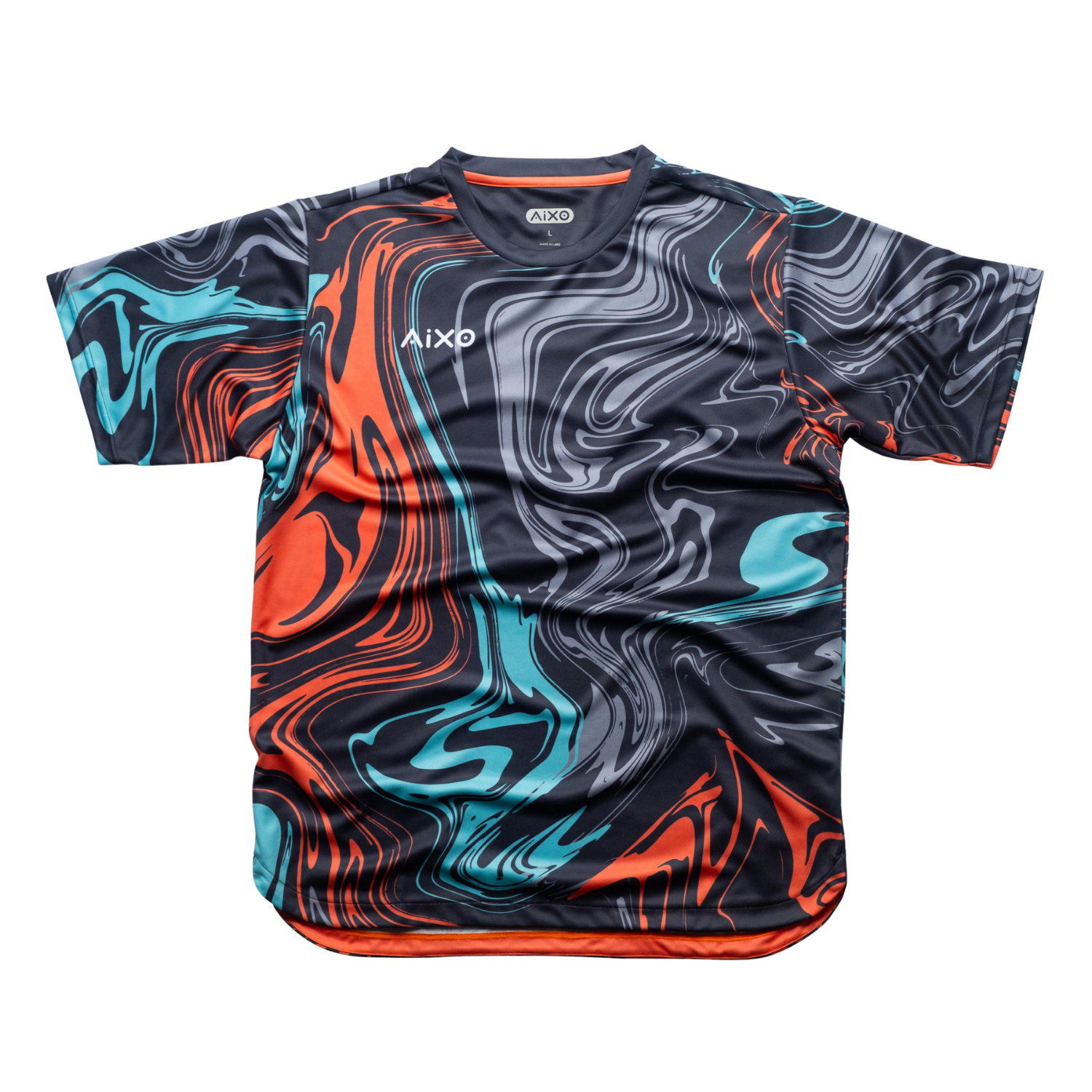 Aixo Chrome Mens T Shirt Graphite