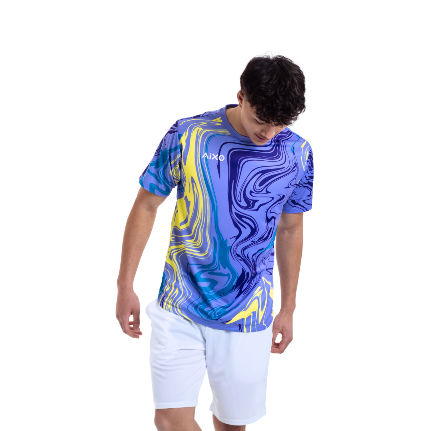 Aixo Chrome Mens T Shirt Graphite