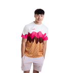 Aixo Sundae Mens T Shirt Vanilla Raspberry Chocolate