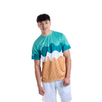 Aixo Sundae Mens T Shirt Vanilla Raspberry Chocolate