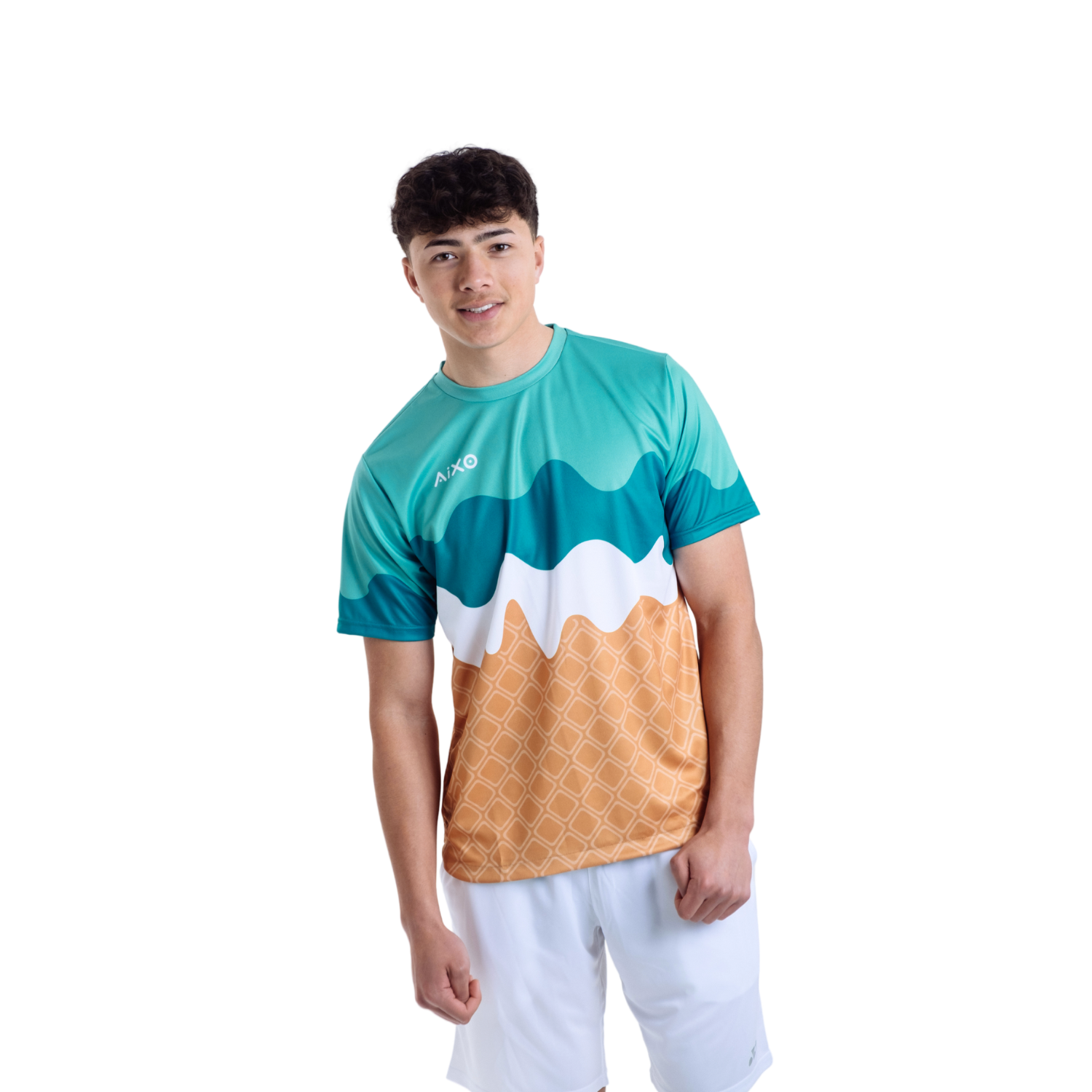 Aixo Sundae Mens T Shirt Vanilla Raspberry Chocolate