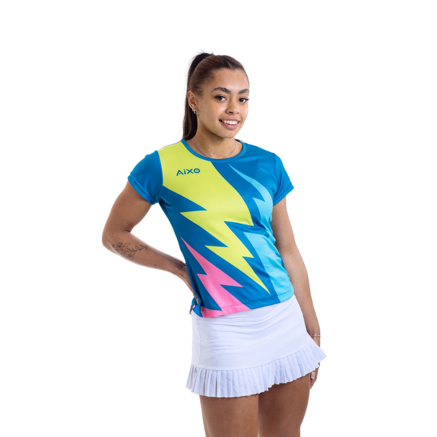 Aixo Bolt T-Shirt Womens (Teal)