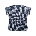 Aixo Checker Womens T Shirt Lime Check