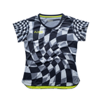 Aixo Checker Womens T Shirt Lime Check