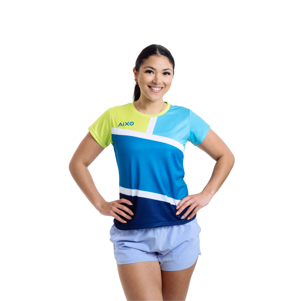 Aixo Court Womens T Shirt Teal