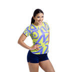 Aixo Tagged Womens T Shirt Teal