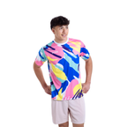 Aixo Abstract T-Shirt Mens (Multicolour)