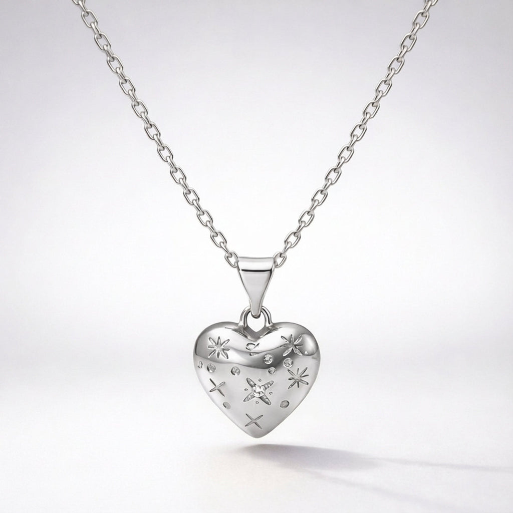 Collier Cœur Bulle Vida | Argent Sterling 925