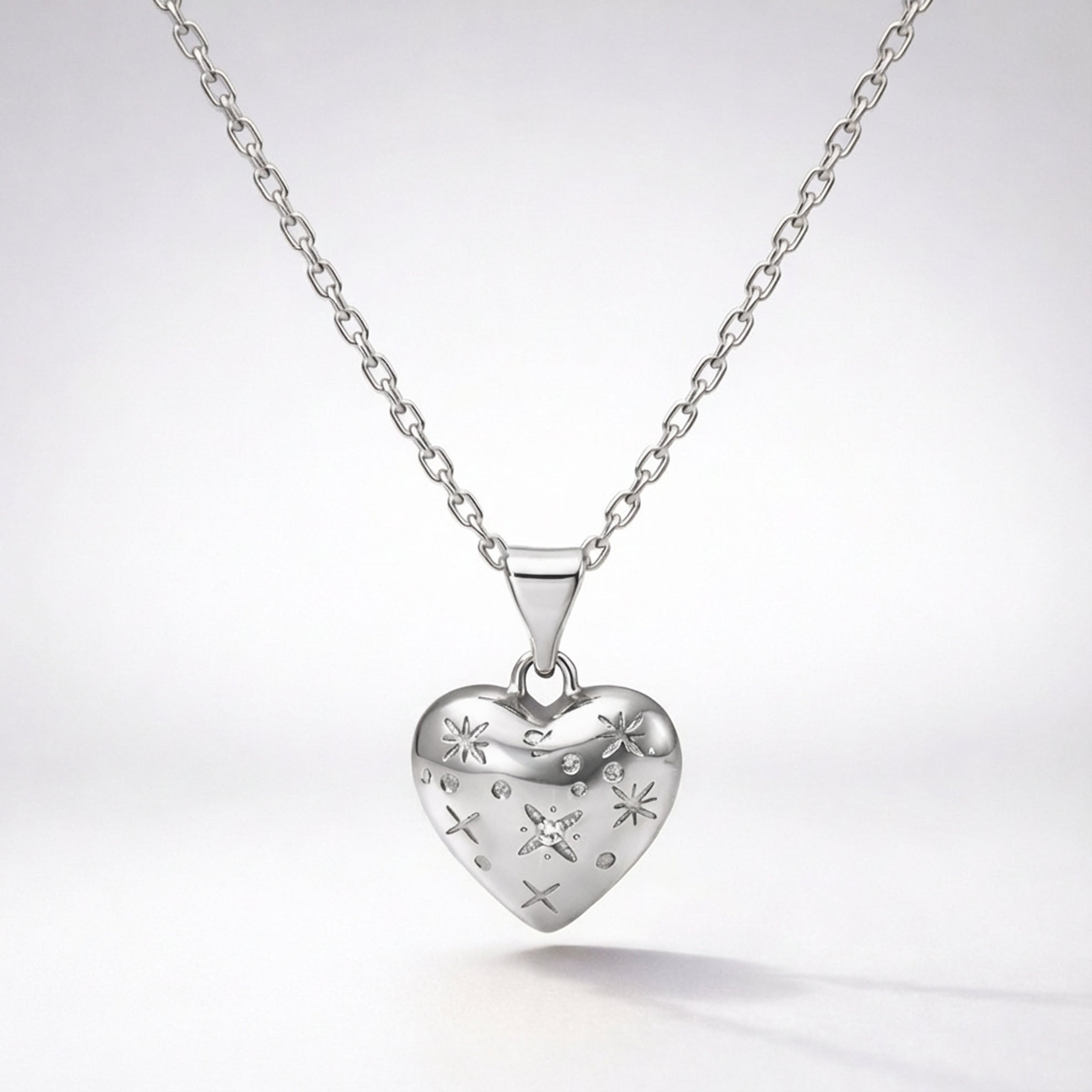 Collier Cœur Bulle Vida | Argent Sterling 925