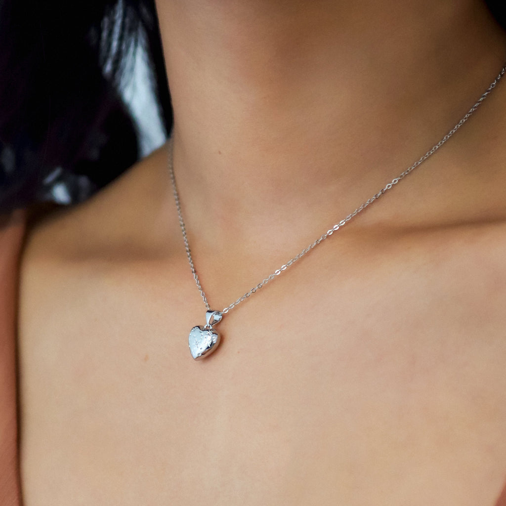 Collier Cœur Bulle Vida | Argent Sterling 925