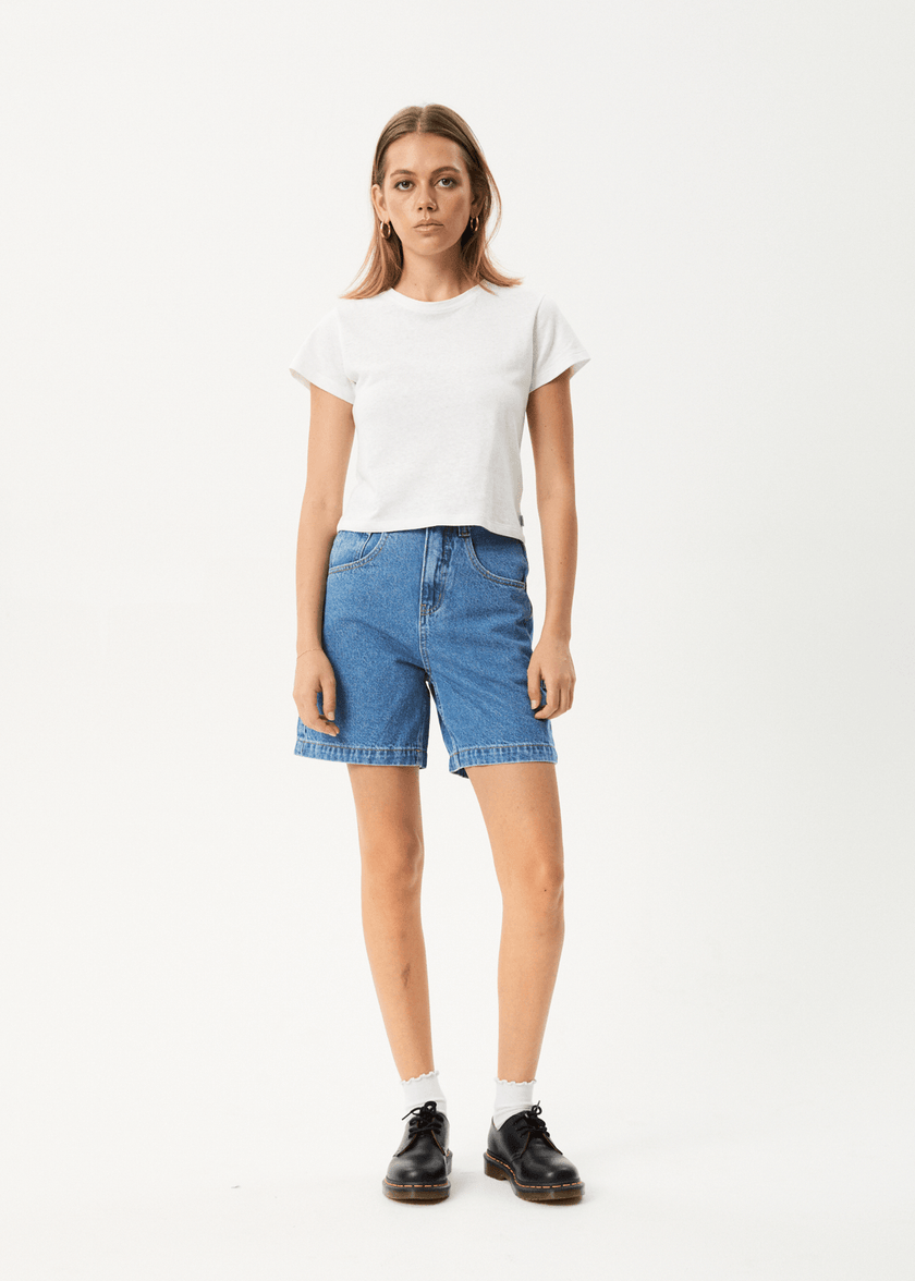 Afends Emilie- Denim Workwear Short